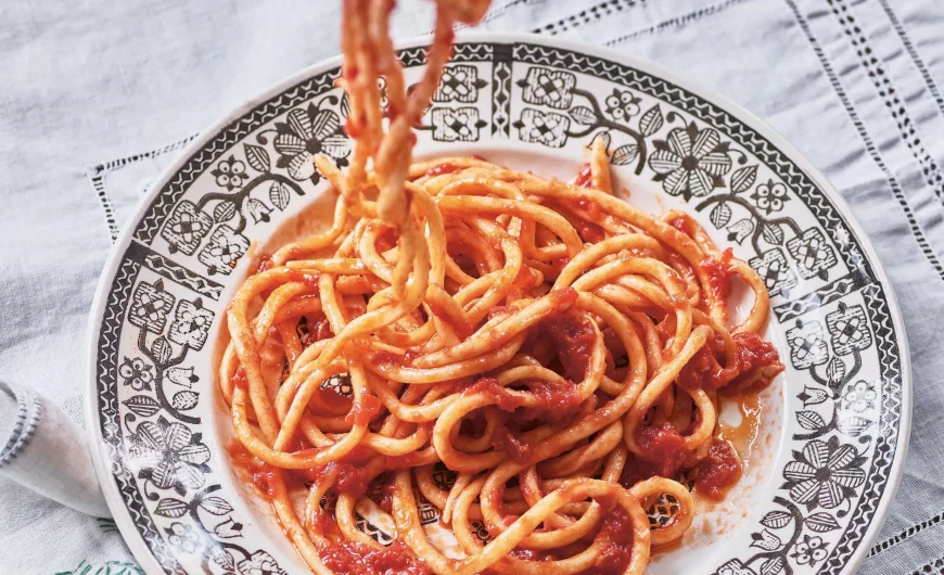 Guiseppina's Pici with Garlic Tomato Sauce